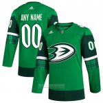 Camiseta Hockey Anaheim Ducks 2023 St. Patrick's Day Autentico Personalizada Verde Camiseta Hockey Anaheim Ducks 2023 St. Patrick's Day Autentico Personalizada Verde
