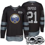 Camiseta Hockey Buffalo Sabres 21 Kyle Okposo 2017 100 Aniversario Negro