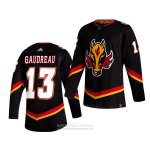 Camiseta Hockey Calgary Flames Johnny Gaudreau Negro Camiseta Hockey Calgary Flames Johnny Gaudreau Negro