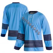 Camiseta Hockey Pittsburgh Penguins Classics Autentico Blank Blue