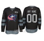 Camiseta Hockey Columbus Blue Jackets Personalizada Negro