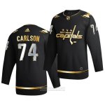 Camiseta Hockey Washington Capitals John Carlson Golden Edition Limited Autentico 2020-21 Negro Camiseta Hockey Washington Capitals John Carlson Golden Edition Limited Autentico 2020-21 Negro