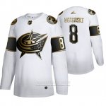Camiseta Hockey Columbus Blue Jackets Zach Werenski Golden Edition Blanco