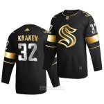 Camiseta Hockey Seattle Kraken Kraken Golden Edition Limited Autentico 2020-21 Negro Camiseta Hockey Seattle Kraken Kraken Golden Edition Limited Autentico 2020-21 Negro