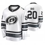 Camiseta Hockey Carolina Hurricanes Sebastian Aho 2019 All Star Blanco