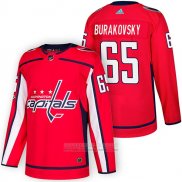 Camiseta Hockey Washington Capitals 65 Andre Burakovsky Autentico Primera 2018 Rojo