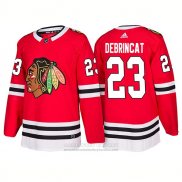 Camiseta Hockey Chicago Blackhawks 23 Alex Debrincat 2018 Rojo