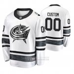 Camiseta Hockey Columbus Blue Jackets Personalizada 2019 All Star Blanco
