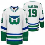 Camiseta Hockey Hartford Whalers Night Dougie Hamilton Heritage Throwback Blanco