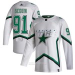 Camiseta Hockey Dallas Stars Tyler Seguin Reverse Retro Autentico 2020 21 Blanco Camiseta Hockey Dallas Stars Tyler Seguin Reverse Retro Autentico 2020 21 Blanco