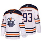 Camiseta Hockey Edmonton Oilers 93 Ryan Nugent-Hopkins 2018 Blanco