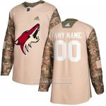 Camiseta Hockey Arizona Coyotes Camuflaje Autentico 2017 Dia De Los Veteranos Stitched Personalizada