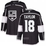 Camiseta Hockey Los Angeles Kings 18 Dave Taylor Primera Autentico Negro