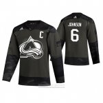 Camiseta Hockey Colorado Avalanche Erik Johnson 2019 Dia De Los Veteranos Camuflaje