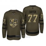 Camiseta Hockey Los Angeles Kings 77 Jeff Carter Camuflaje Salute To Service