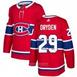 Camiseta Hockey Montreal Canadiens 29 Ken Dryden Primera Autentico Rojo