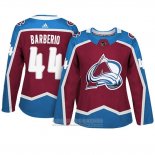 Camiseta Hockey Mujer Colorado Avalanche 44 Mark Barberio Primera Adizero Jugador Maroon