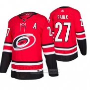 Camiseta Hockey Carolina Hurricanes Justin Faulk Primera Autentico Rojo