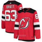 Camiseta Hockey New Jersey Devils Jesper Bratt Primera Autentico Rojo Camiseta Hockey New Jersey Devils Jesper Bratt Primera Autentico Rojo