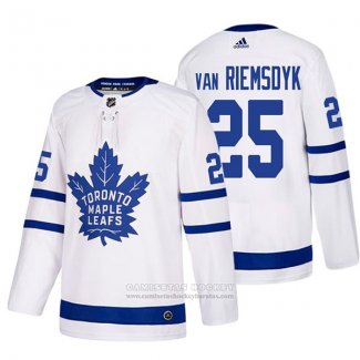 Camiseta Hockey Toronto Maple Leafs 25 James Van Riemsdyk Segunda 2017-2018 Blanco