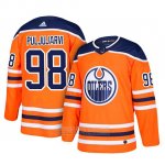 Camiseta Hockey Edmonton Oilers Jesse Puljujarvi Primera Naranja