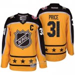 Camiseta Hockey Montreal Canadiens Carey Price 31 2017 All Star Amarillo