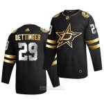 Camiseta Hockey Dallas Stars Jake Oettinger Golden Edition Limited Autentico 2020-21 Negro Camiseta Hockey Dallas Stars Jake Oettinger Golden Edition Limited Autentico 2020-21 Negro