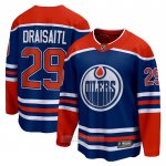 Camiseta Hockey Edmonton Oilers Leon Draisaitl Primera Breakaway Azul Camiseta Hockey Edmonton Oilers Leon Draisaitl Primera Breakaway Azul